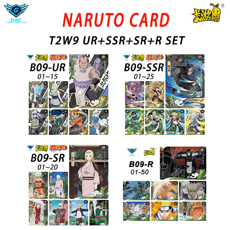 Set - Kayou Naruto Card W9T2 Full Series BP/AR/CR/MR/UR/SSR/SR/R...All Set