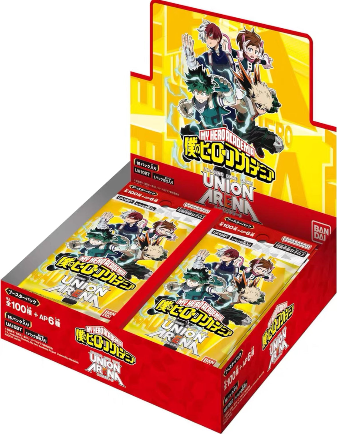 Booster-Bandai My Hero Academia Box Union Arena Collection Card