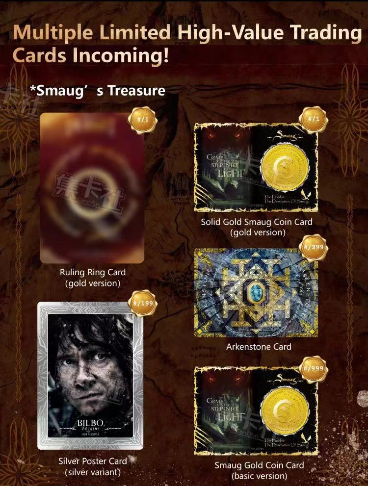 The Hobbit Trilogy Boite de 8 Boosters de 2 Cartes + 2 Speciales The Hobbit Trilogy Boite de 8 Boosters de 2 Cartes + 2 Speciales