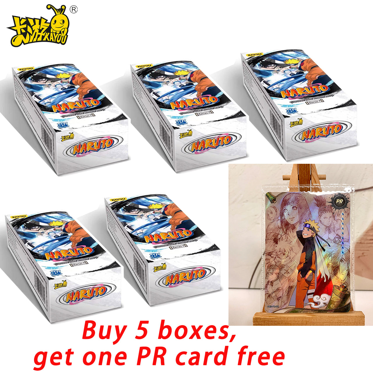 Display-Kayou Naruto Card English Version Original Box Serial