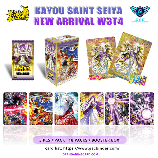 Kayou Saint Seiya Display Booster Box W1T4 W2T4