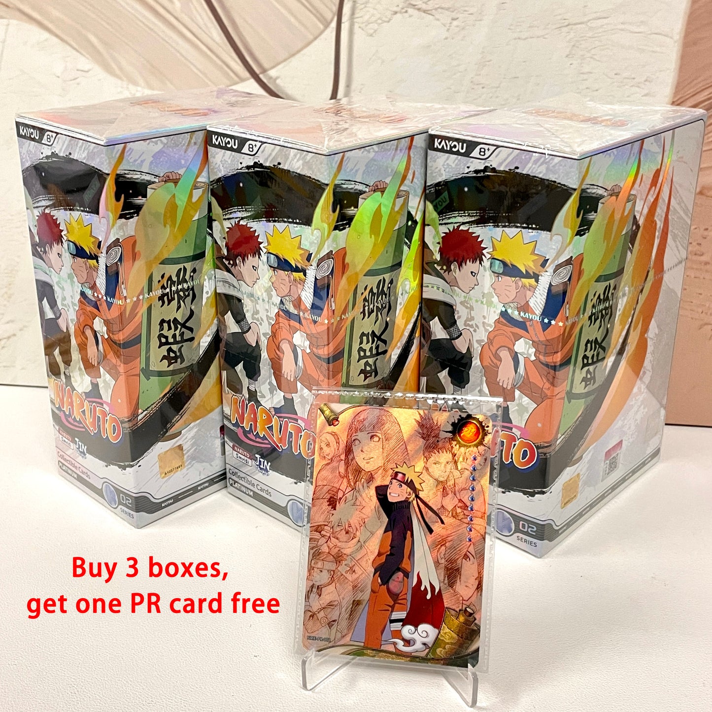 Display-Kayou Naruto Card English Version Original Box Serial