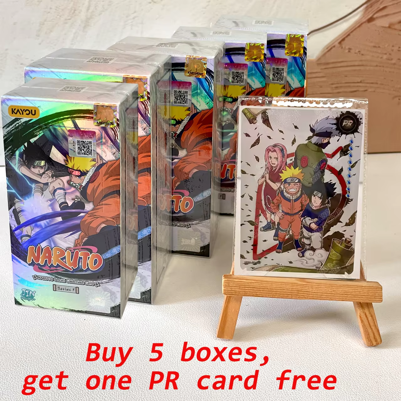 Display-Kayou Naruto Card English Version Original Box Serial