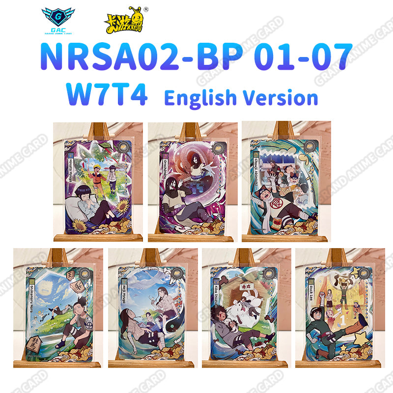 T4W7 English‑Version Kayou Naruto Single Card & Set