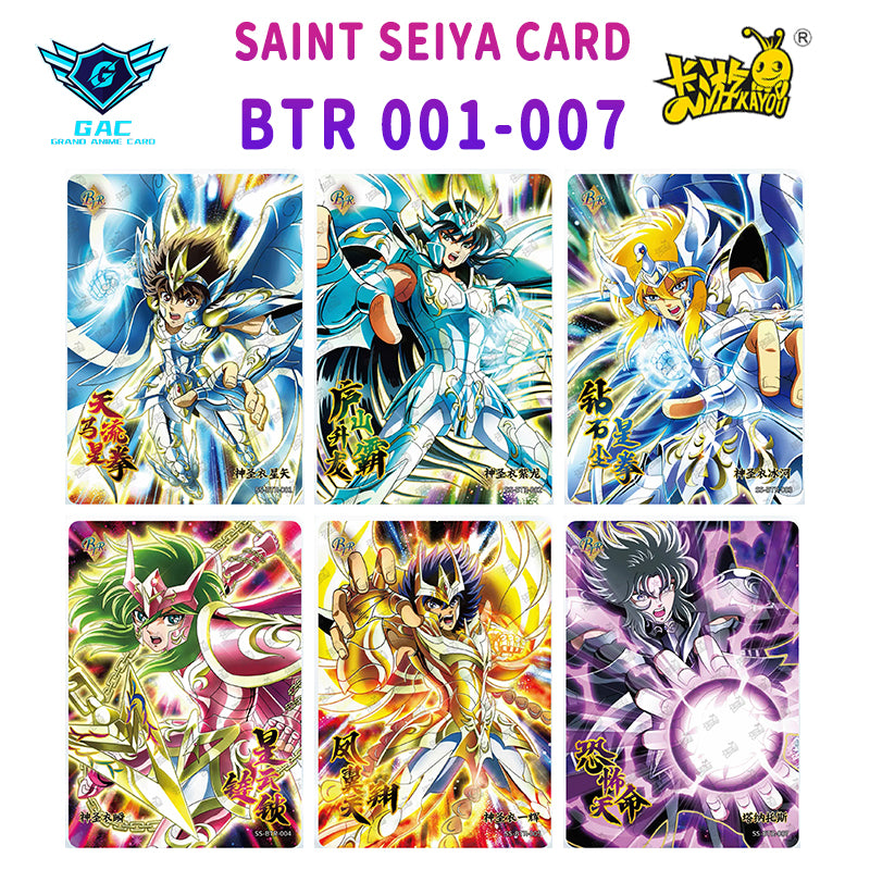 BTR - Kayou Saint Seiya Card BTR Serial BTR 001-007 Limited Edition