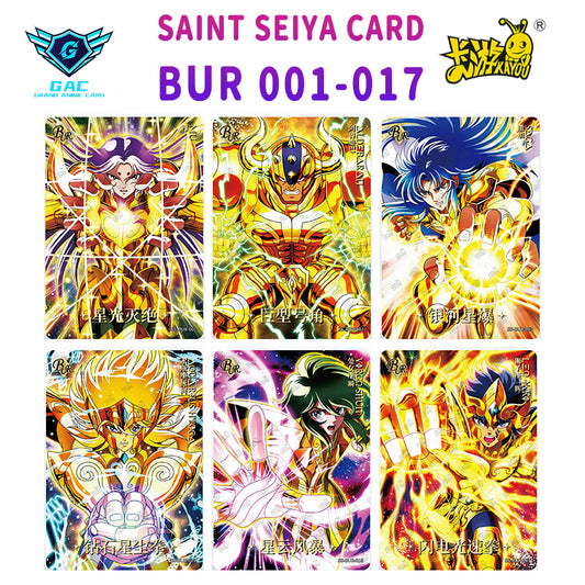 BUR - Kayou Saint Seiya Card BUR Serial BUR 001-017 Limited Edition