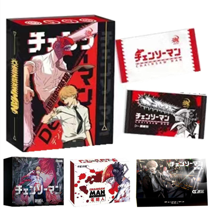 chainsaw man card sleeves Booster-Jingka Chainsaw Man Box Collection Card – GRAND ANIME CARD