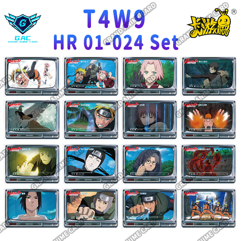 Set - Kayou Naruto Card W6T4 W7T2 W7T4 W8T2 W8T4 W9T2 W9T4 Full Series BP/AR/CR/MR/UR/SSR/SR/R...All Set
