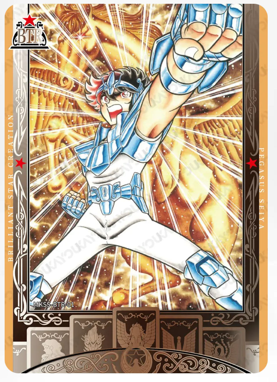 BTR - Kayou Saint Seiya Card BTR Serial BTR 001-014 Limited Edition