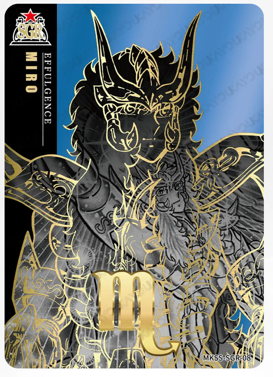 SGR - Kayou Saint Seiya Manga Edition Collectible Card Star Pack SGR Serial 01-12 Limited Edition