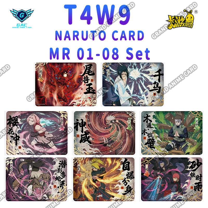 Set - Kayou Naruto Card W6T4 W7T2 W7T4 W8T2 W8T4 W9T2 W9T4 Full Series BP/AR/CR/MR/UR/SSR/SR/R...All Set