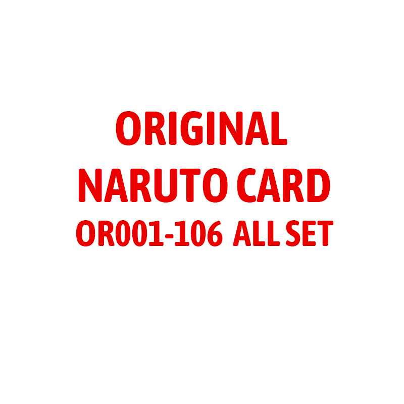 NRSS OR - Kayou Naruto Card OR NRSS-OR001-005/OR101-106