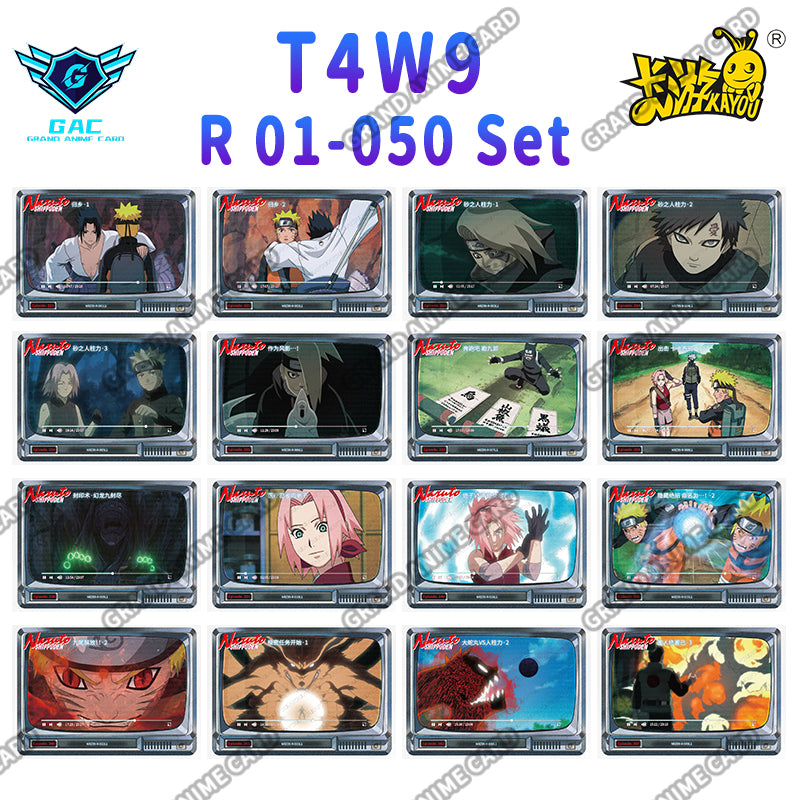 Set - Kayou Naruto Card W6T4 W7T2 W7T4 W8T2 W8T4 W9T2 W9T4 Full Series BP/AR/CR/MR/UR/SSR/SR/R...All Set