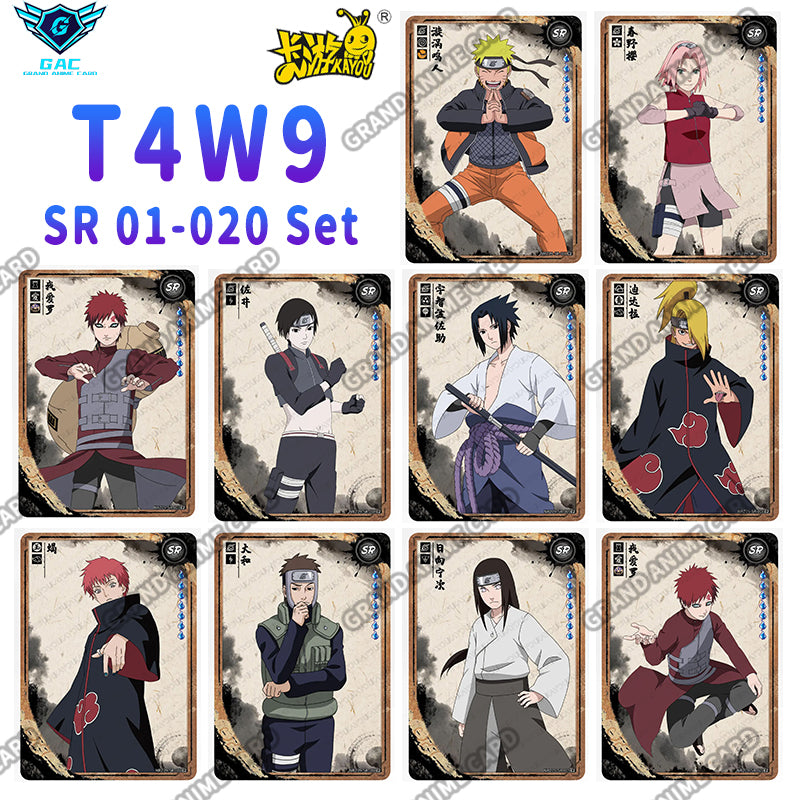 Set - Kayou Naruto Card W6T4 W7T2 W7T4 W8T2 W8T4 W9T2 W9T4 Full Series BP/AR/CR/MR/UR/SSR/SR/R...All Set