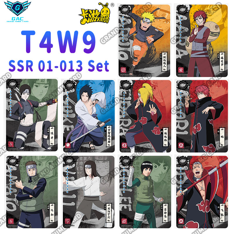 Set - Kayou Naruto Card W6T4 W7T2 W7T4 W8T2 W8T4 W9T2 W9T4 Full Series BP/AR/CR/MR/UR/SSR/SR/R...All Set