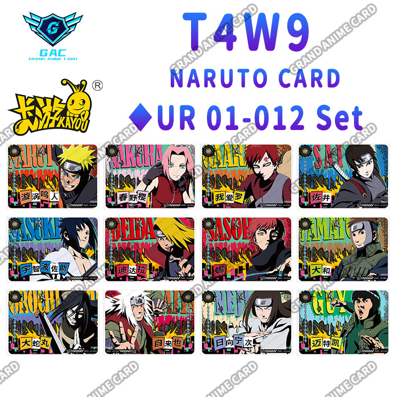 Set - Kayou Naruto Card W6T4 W7T2 W7T4 W8T2 W8T4 W9T2 W9T4 Full Series BP/AR/CR/MR/UR/SSR/SR/R...All Set