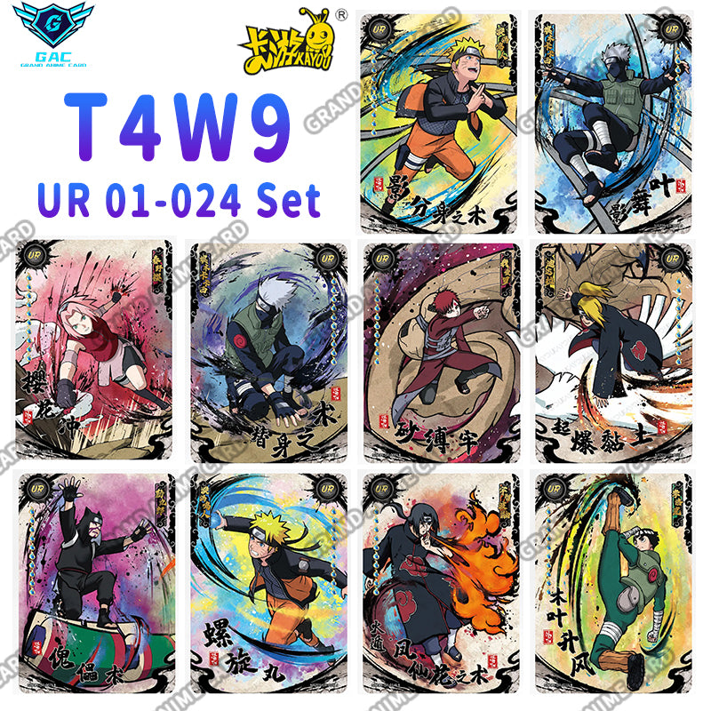 Set - Kayou Naruto Card W6T4 W7T2 W7T4 W8T2 W8T4 W9T2 W9T4 Full Series BP/AR/CR/MR/UR/SSR/SR/R...All Set