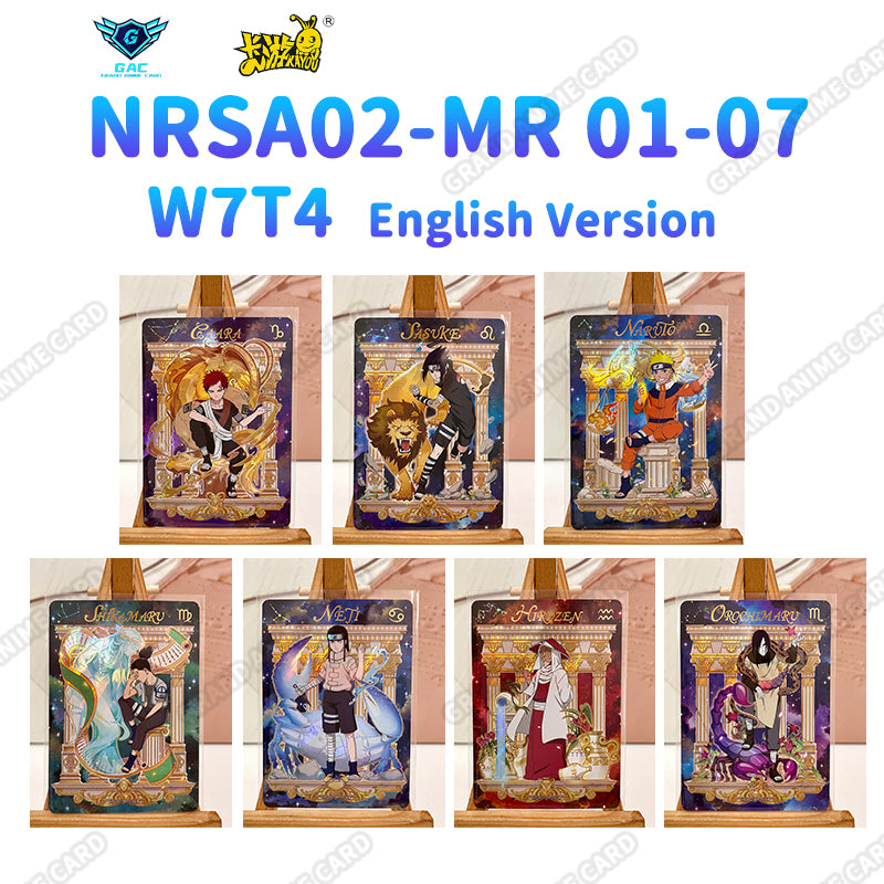 T4W7 English‑Version Kayou Naruto Single Card & Set