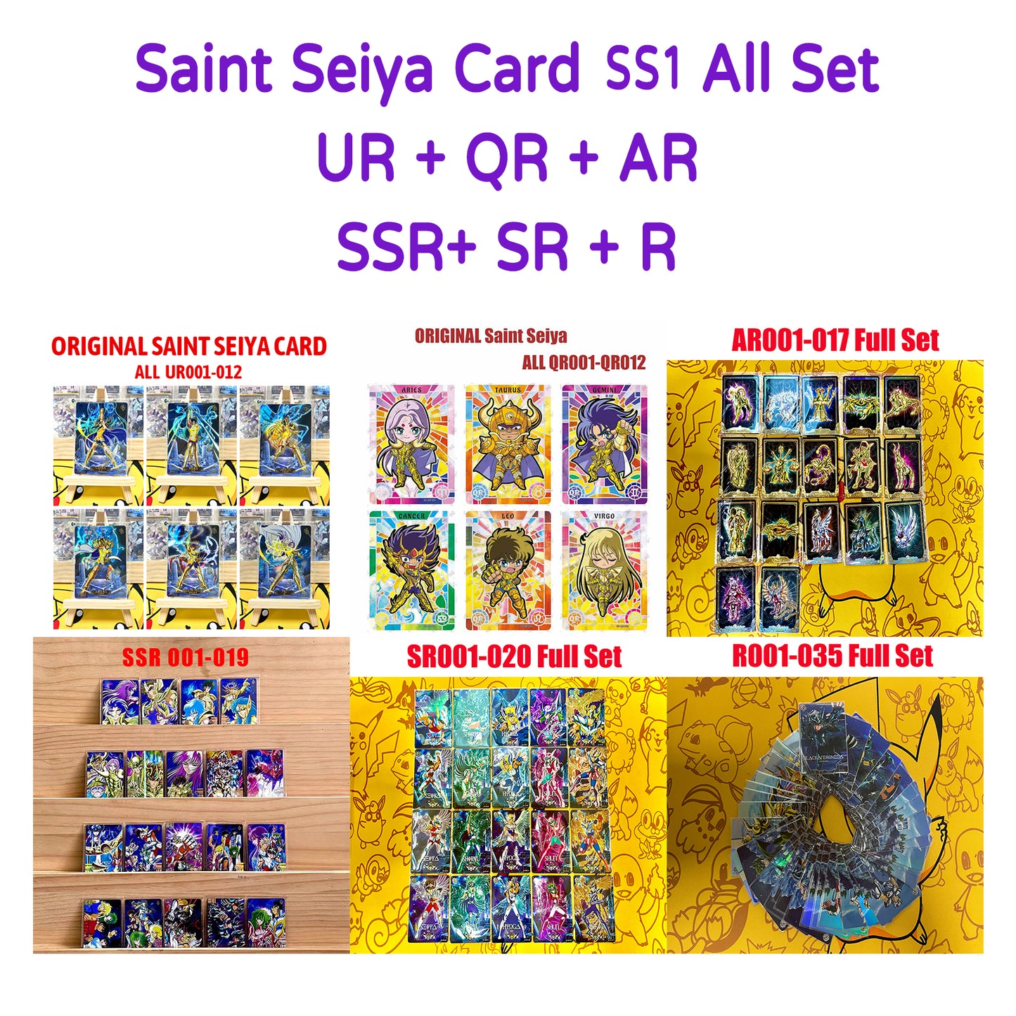 Set - Saint Seiya BP/UR/PR/AR/SSR/SR/R/MR/UTR/ Card  Full Set